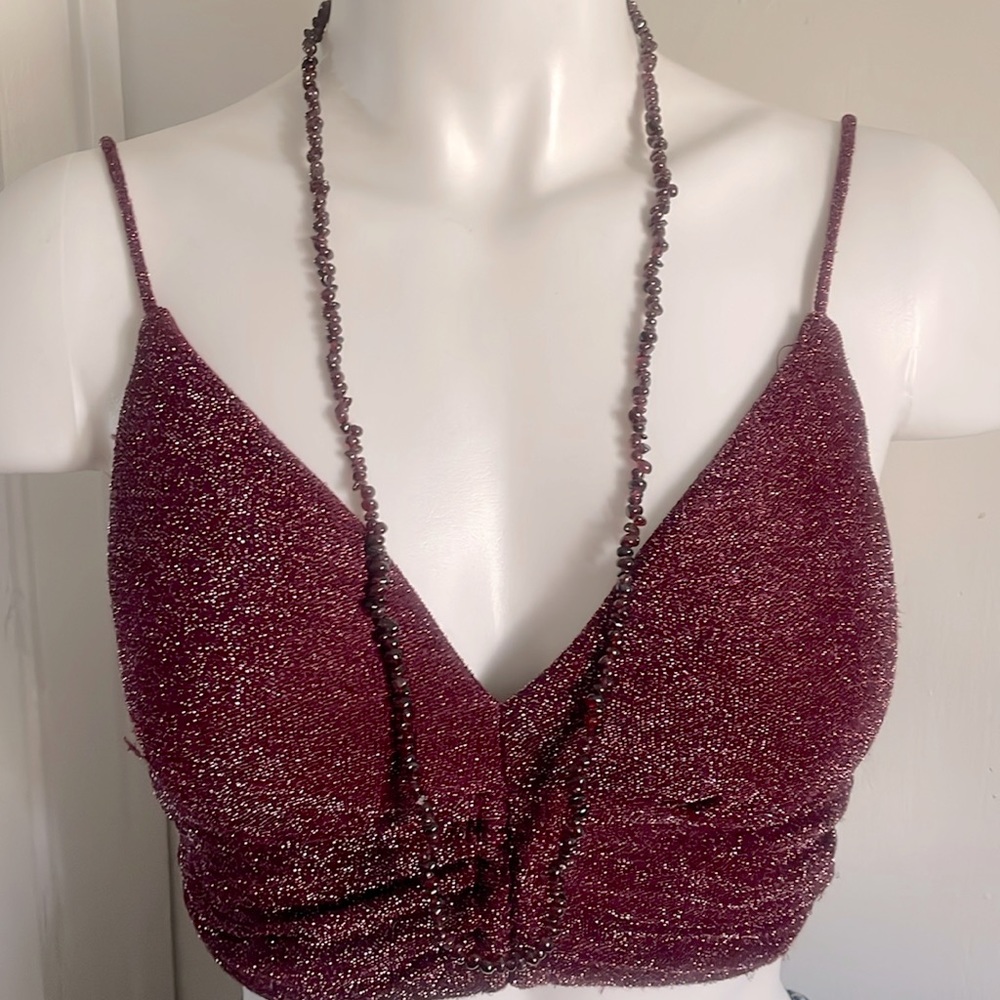 Authentic Large garnet necklace